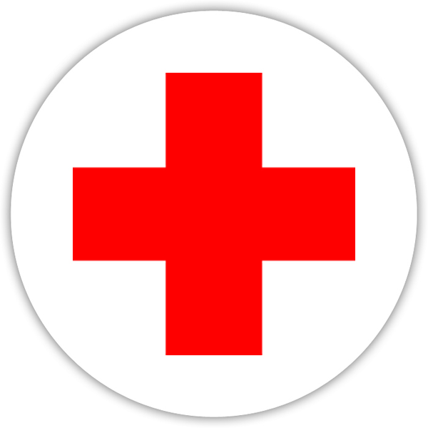 Aufkleber Rotes Kreuz